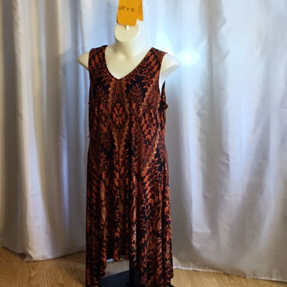 Hi lo hem sleeveless dress in size 2 x